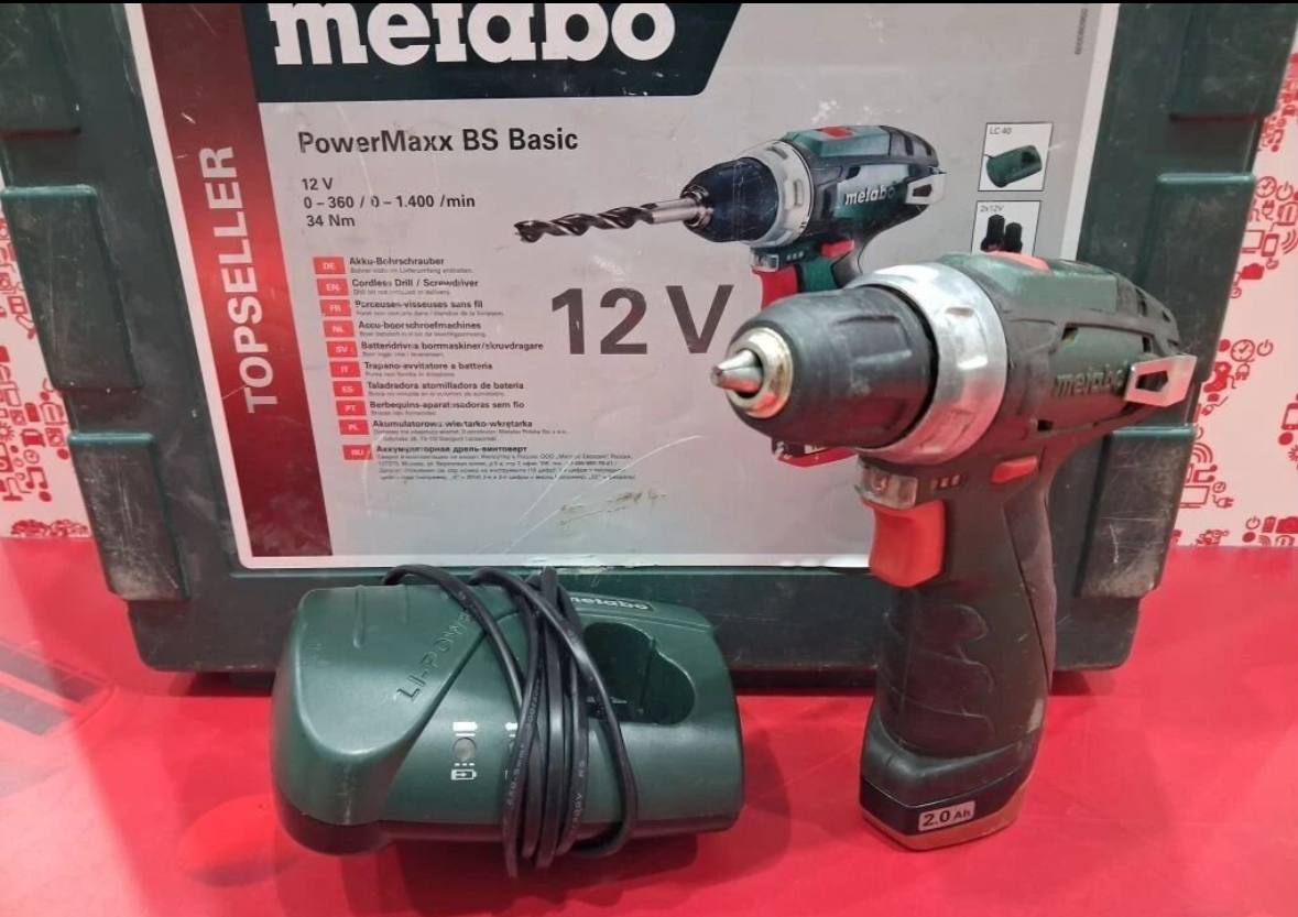 Дрель metabo PowerMaxx BS 10.8В